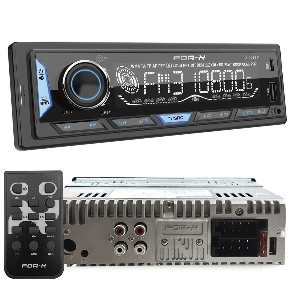 Oto Teyp DSP 4x60w Bt Usb Multi Color For-X X-402BT