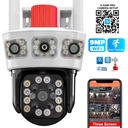 Akıllı Güvenlik Kamerası 3 Kamera 9MP Gece Renkli Sesli Alarmlı Apronx WP-390