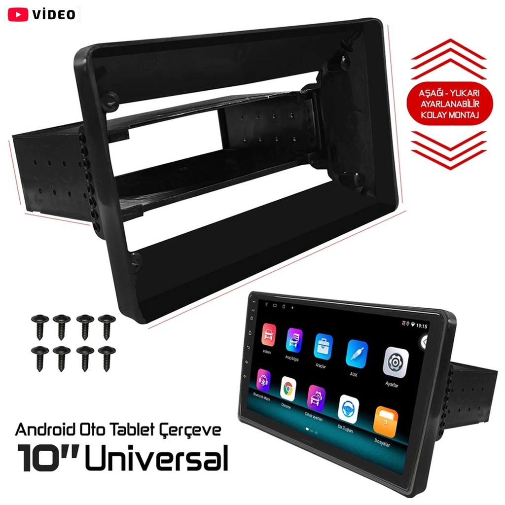 10.1'' Android Oto Tablet Çerçeve Universal Navex NV-002  