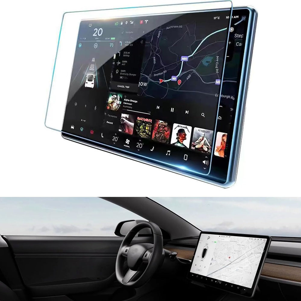 15'' Tesla Y 2017-2024 Model Ekran Koruyucu Film HD Tempered Cafi216 