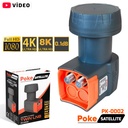 İkili Lnb Twin Yeni 0.1DB 5G 3D 4-8K Poke PK-0002