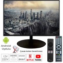 22'' Android Uydulu Televizyon 55 Ekran Hd Lcd Kumandalı 12v 220v Rose CM-122UY