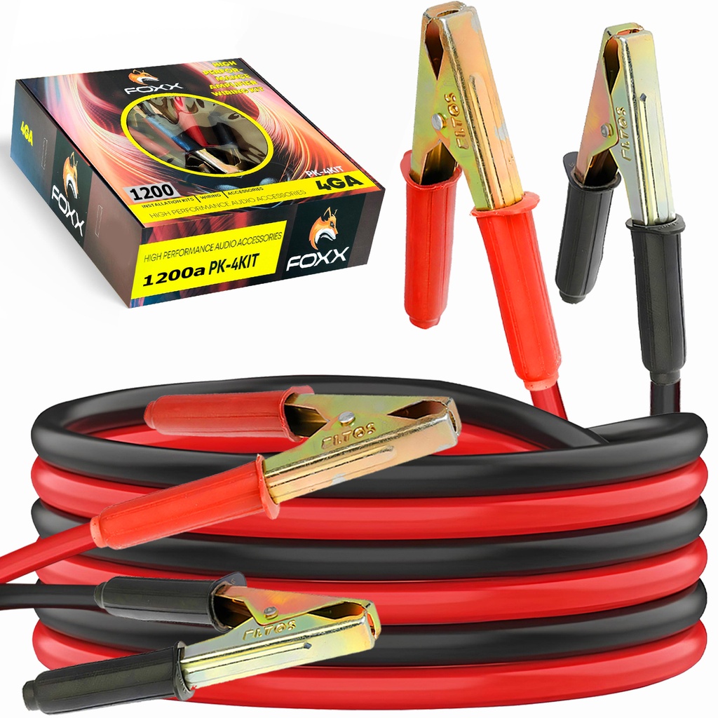 Akü Takviye Kablosu 1200 Amper 2.3mt 620tel Power Foxx 1200.A