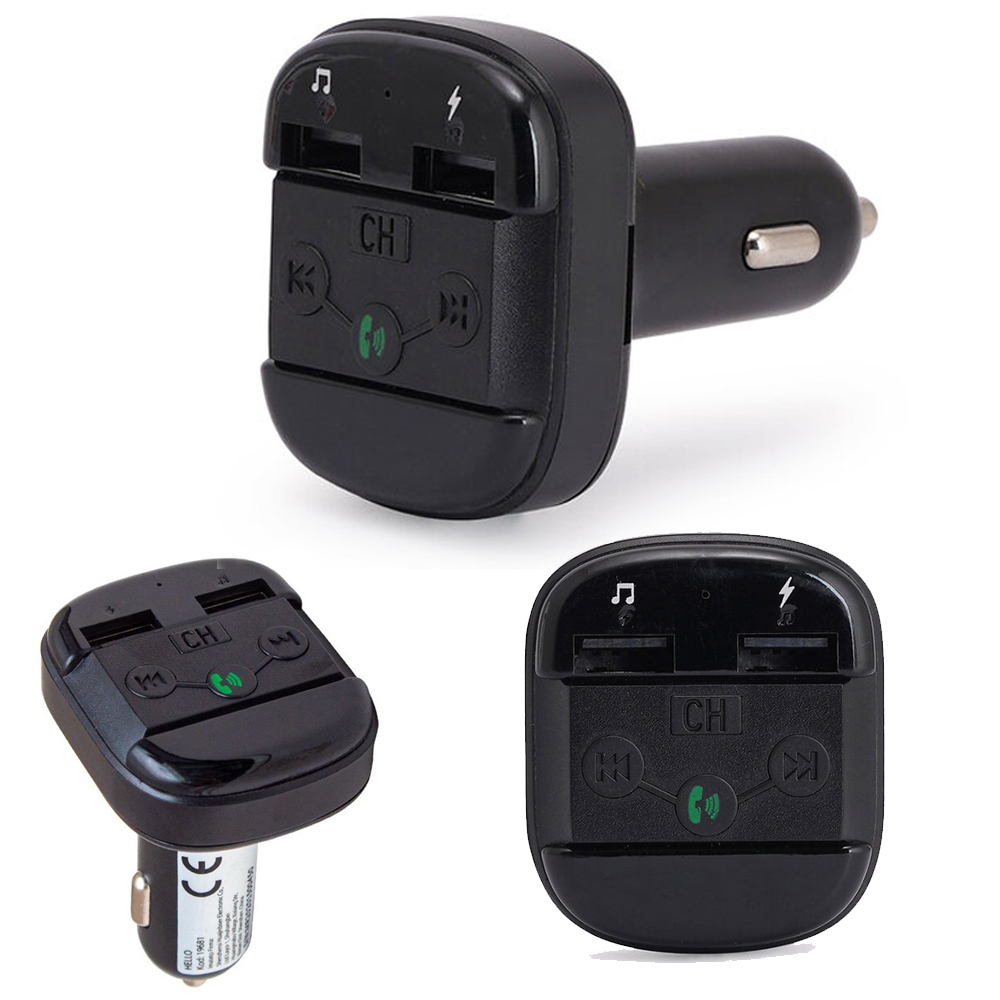 FM Transmitter Handsfree 2xUsb SD Bluetooth Hızlı Şarjlı HL-X12