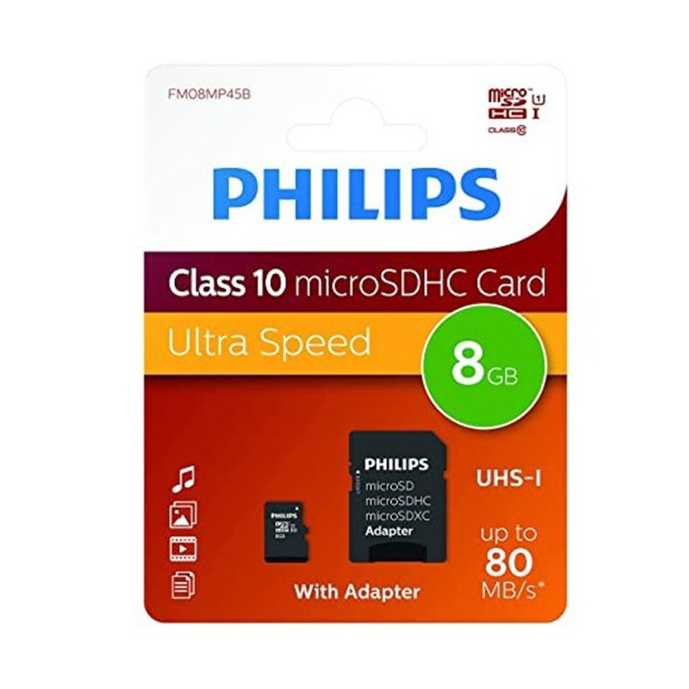 Hafıza Kartı 8GB Class 10 Philips FM08MP45B/00 UHS-I U1