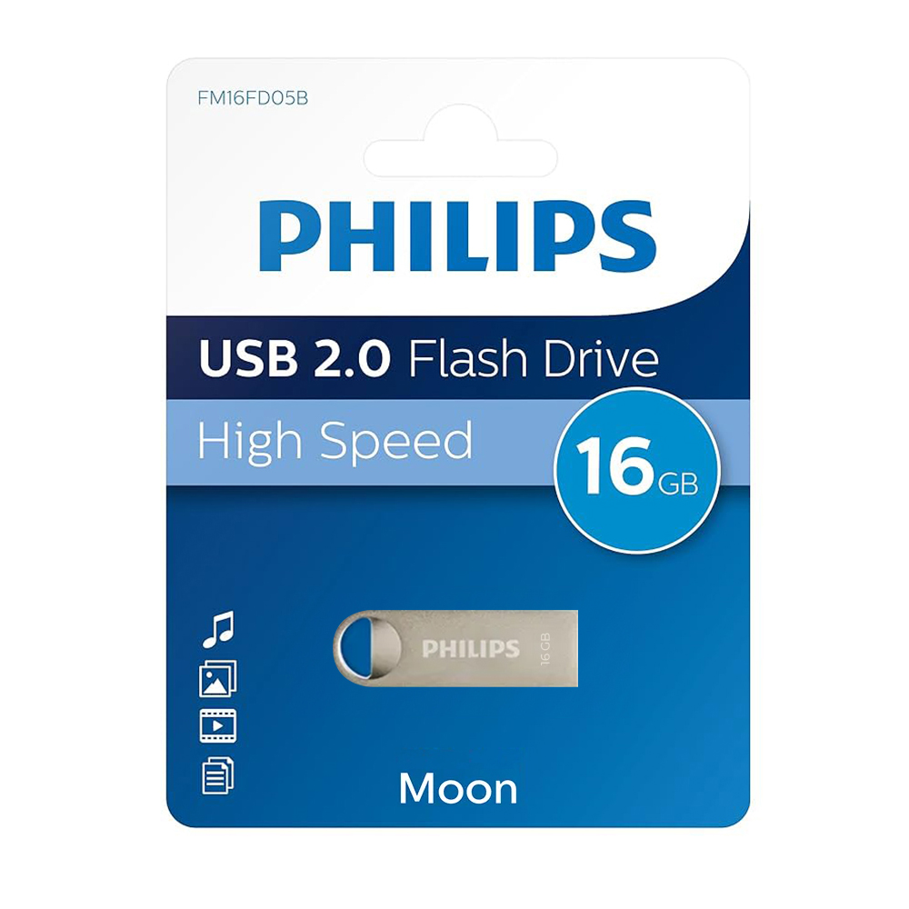 Usb Flash Bellek 2.0 Metal 16GB Philips FM16FD160B/00