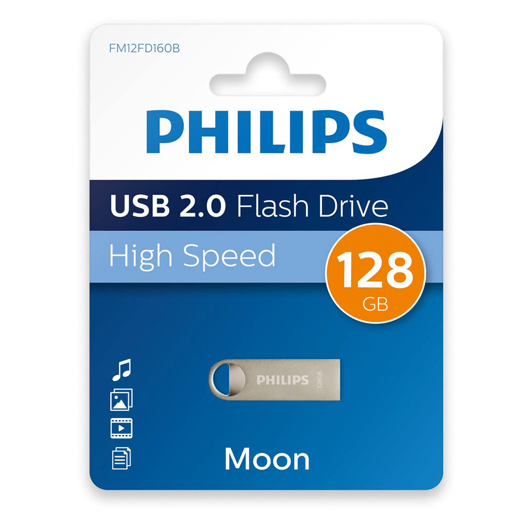 Usb Flash Bellek 2.0 Metal 128GB Philips FM128FD160B/00