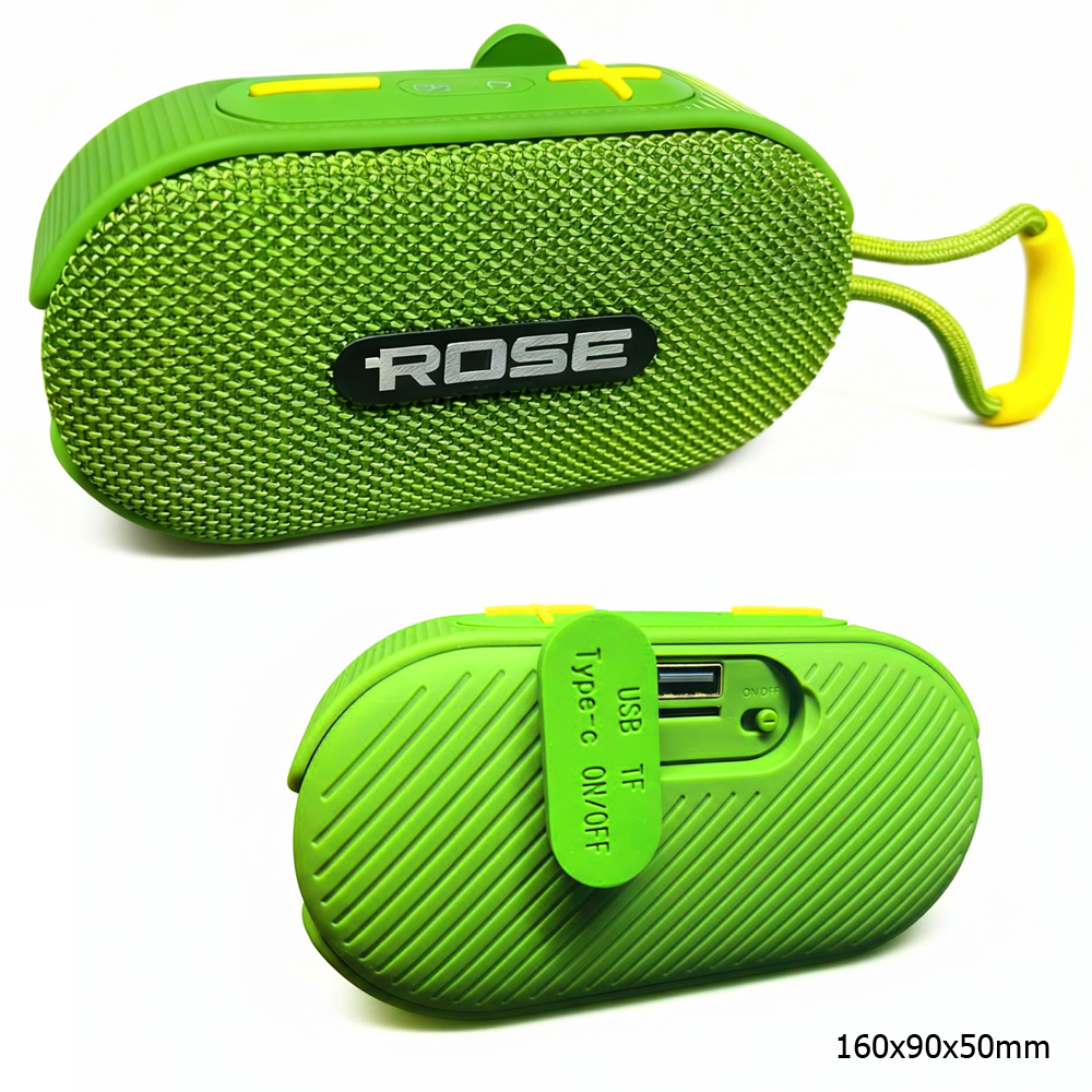 Şarjlı Bluetooth Speaker Bass Bt Fm Usb Sd Type-c Rose SP-503