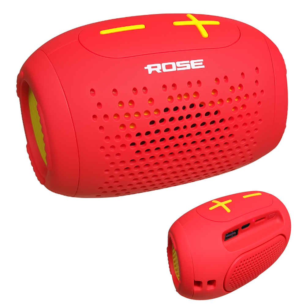 Şarjlı Bluetooth Speaker Bass Bt Fm Usb Sd Type-c Rose SP-504