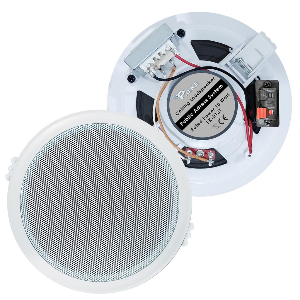 13cm Alçıpan Tavan Hoparlör 10w Trafolu 100v Poke PK-013T