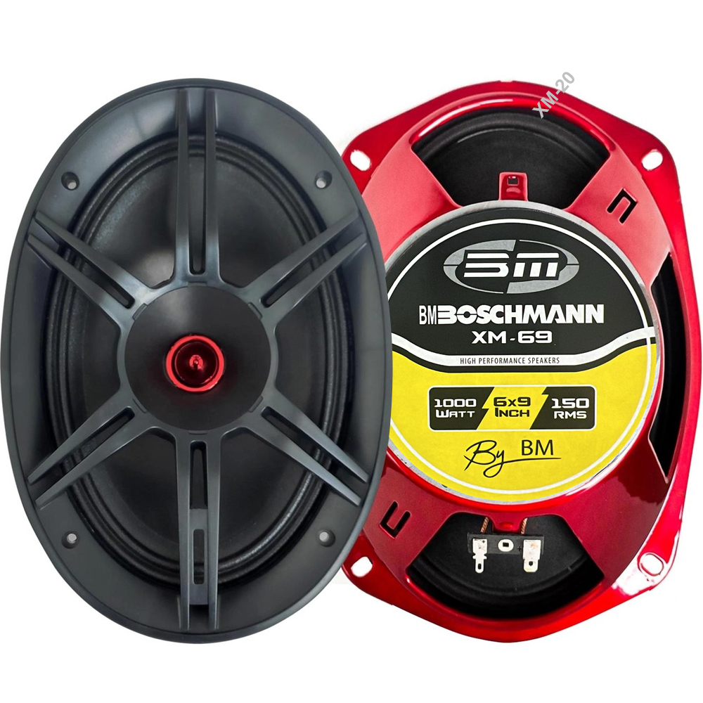 Oto Midrange Oval 1000w 2 Adet Fişek Göbek Boschman XM-69