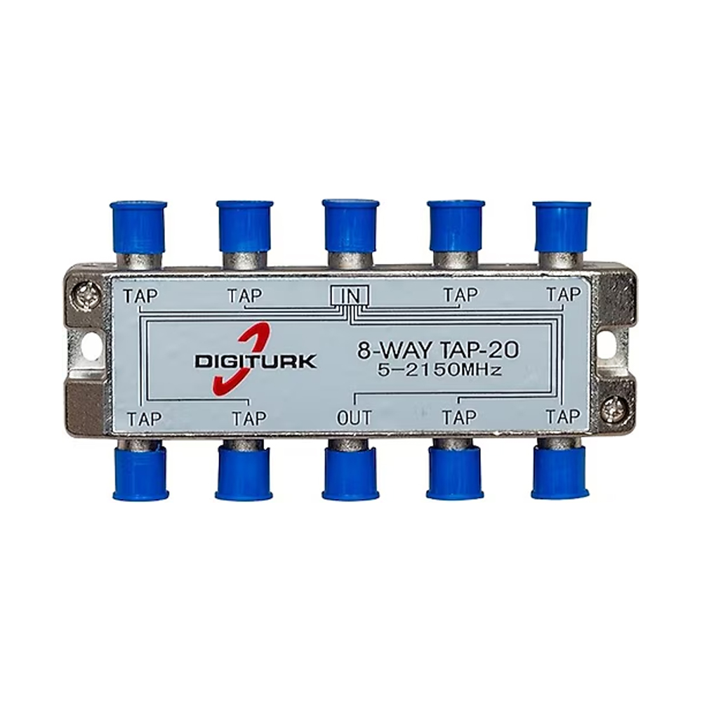 Splitter 1/8 Powerpass 5-2150mhz Digiturk
