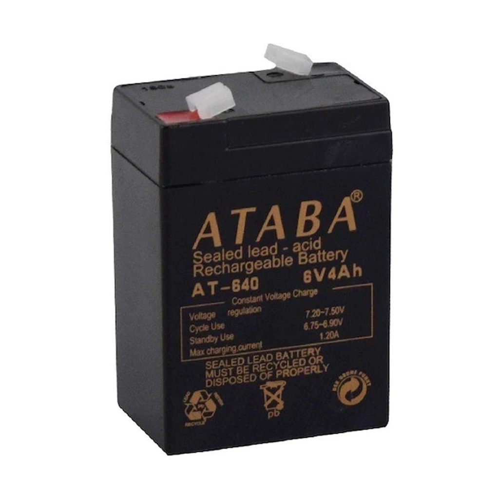 Kuru Akü 6v 4a 7x10x4.3 cm Ataba AT-640