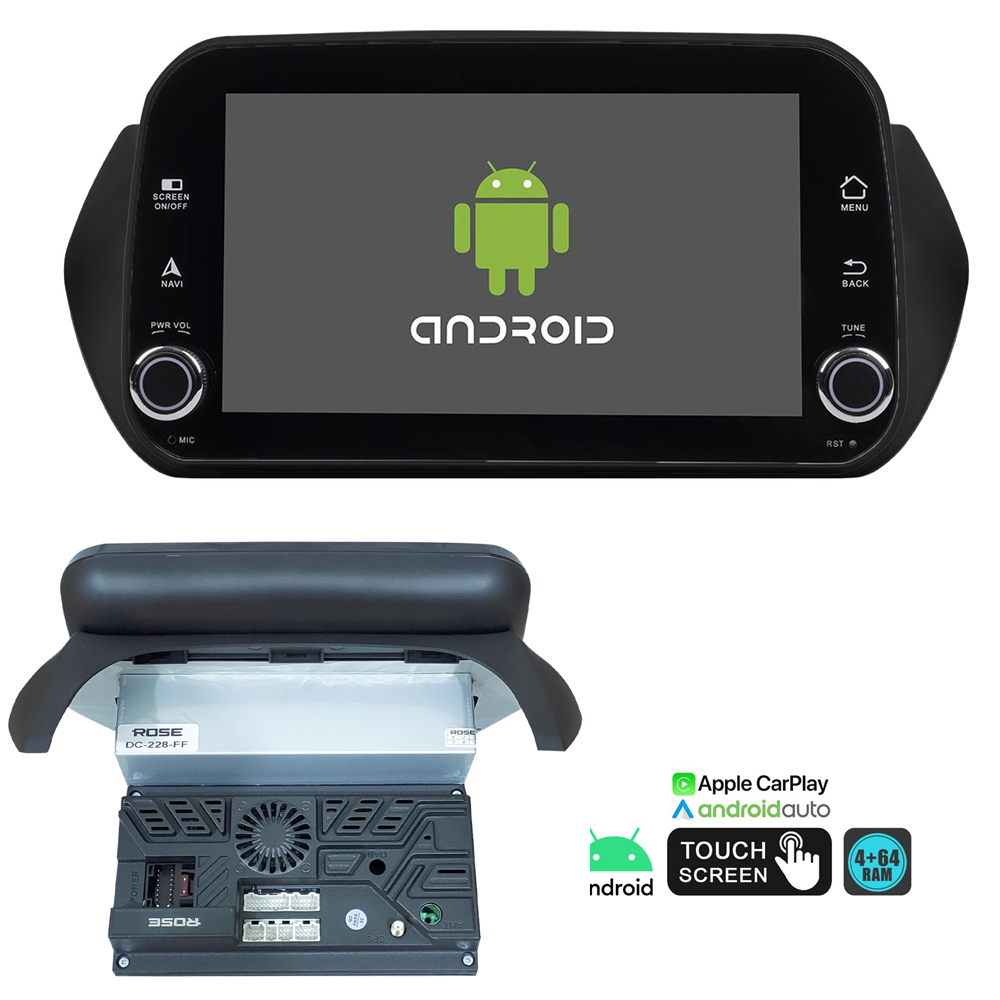 8'' Fiat Fiorino Peugeot Bipper Citroen Nemo 4-64 Multimedya HD IPS Carplay Rose DC-228-FF