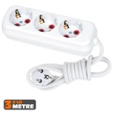 Üçlü Topraklı Grup Priz 3mt Eko AS T3