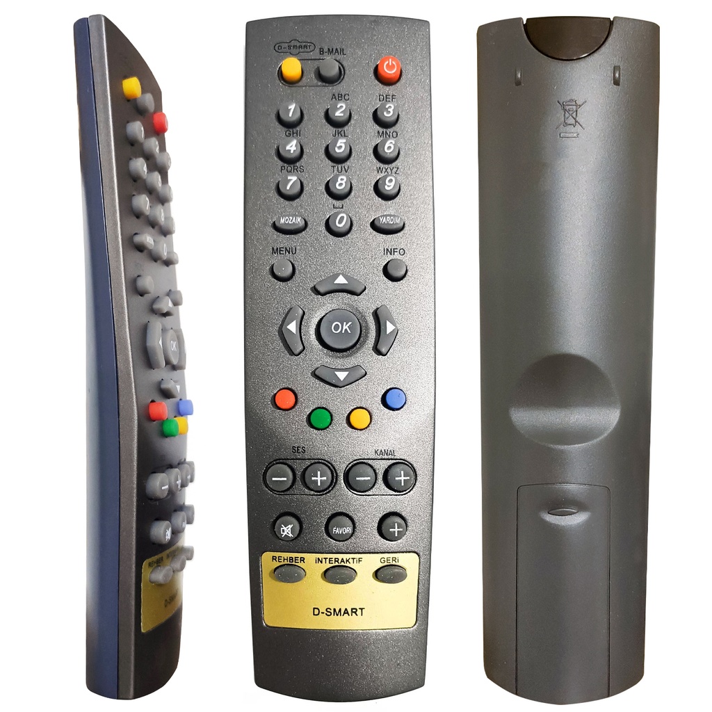 D-smart Gümüş Uydu Kumanda Rose Dru-104