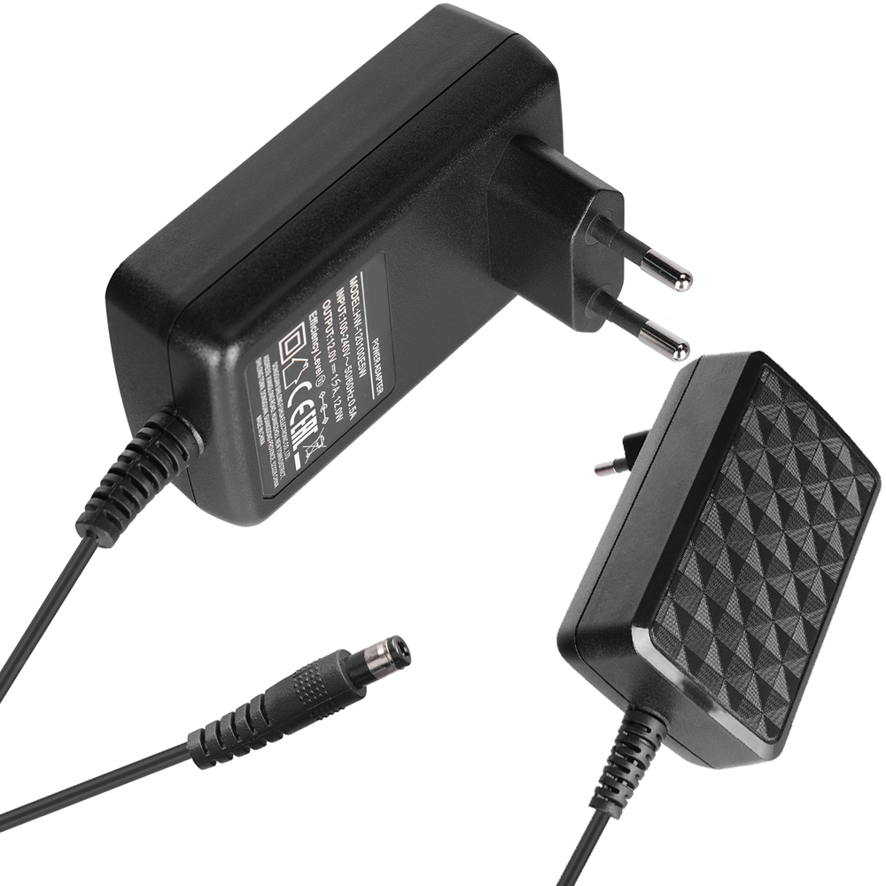 Adaptör 12v 1.5a Kutusuz Plastik Kasa Orjinal Huntkey 12-1.5