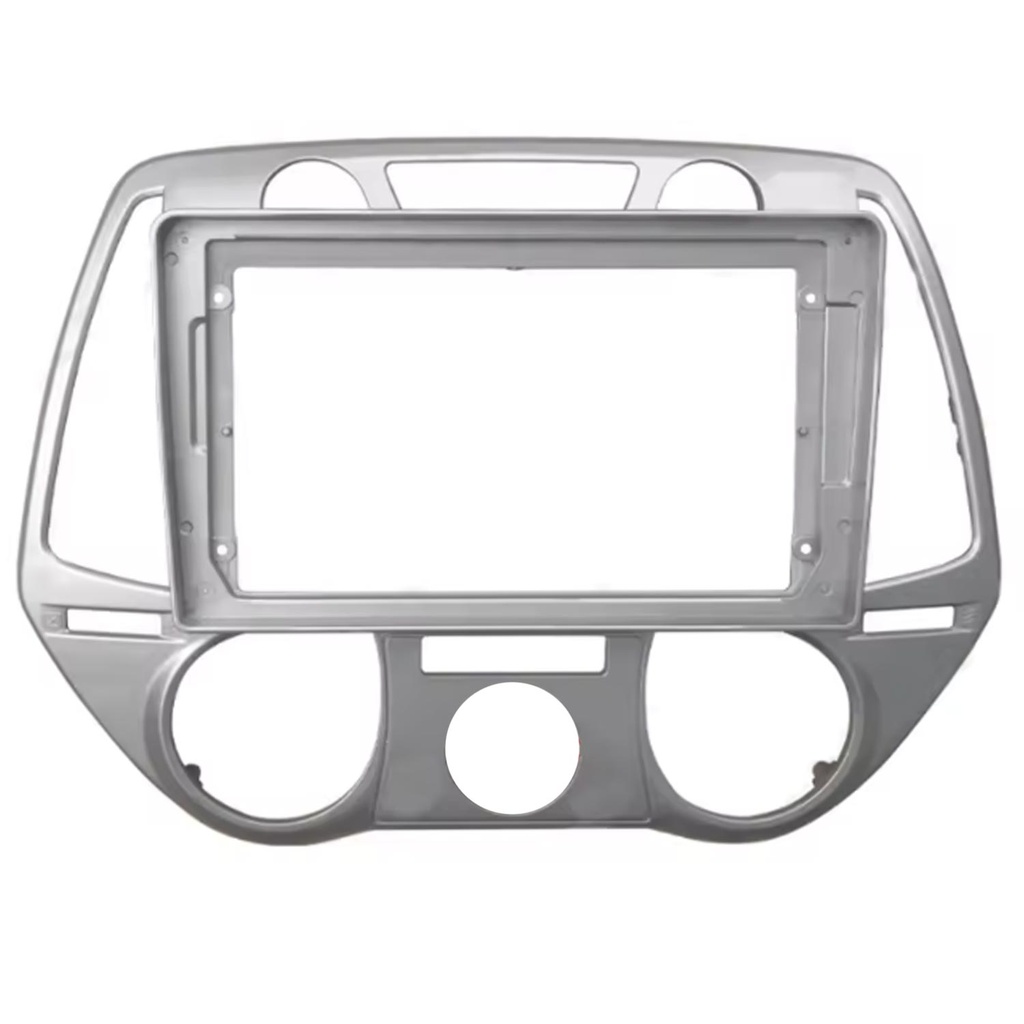 9” Hyundai  İ20 Manual AC 2008-2012 Silver Çerçeve Rose RS-1100