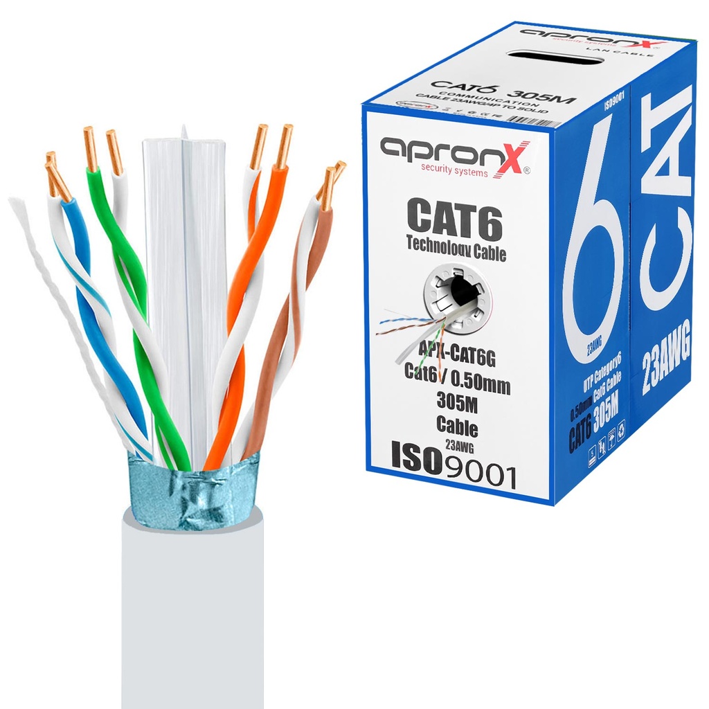 Cat6 Kablo 23Awg 0.50mm 305mt Apronx APX-CAT6G