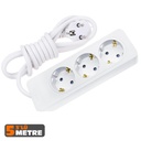 Üçlü Grup Priz 5mt Bakır PLX