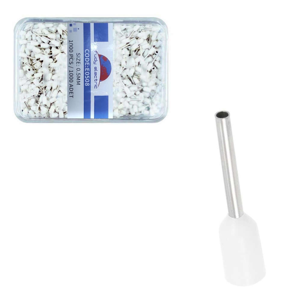İzoleli Kablo Yüksüğü 0.5mm 1000 Adet E0508