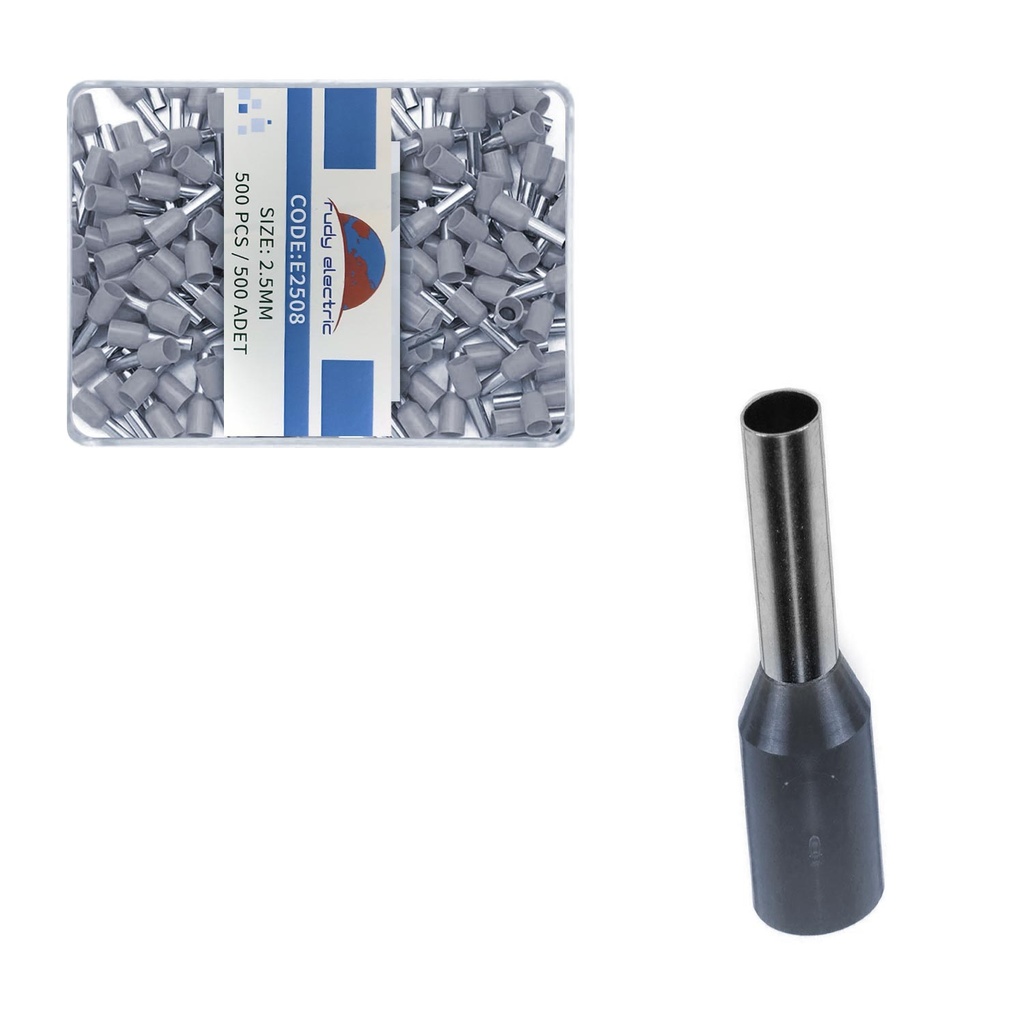 İzoleli Kablo Yüksüğü 2.5mm 500 Adet E2508