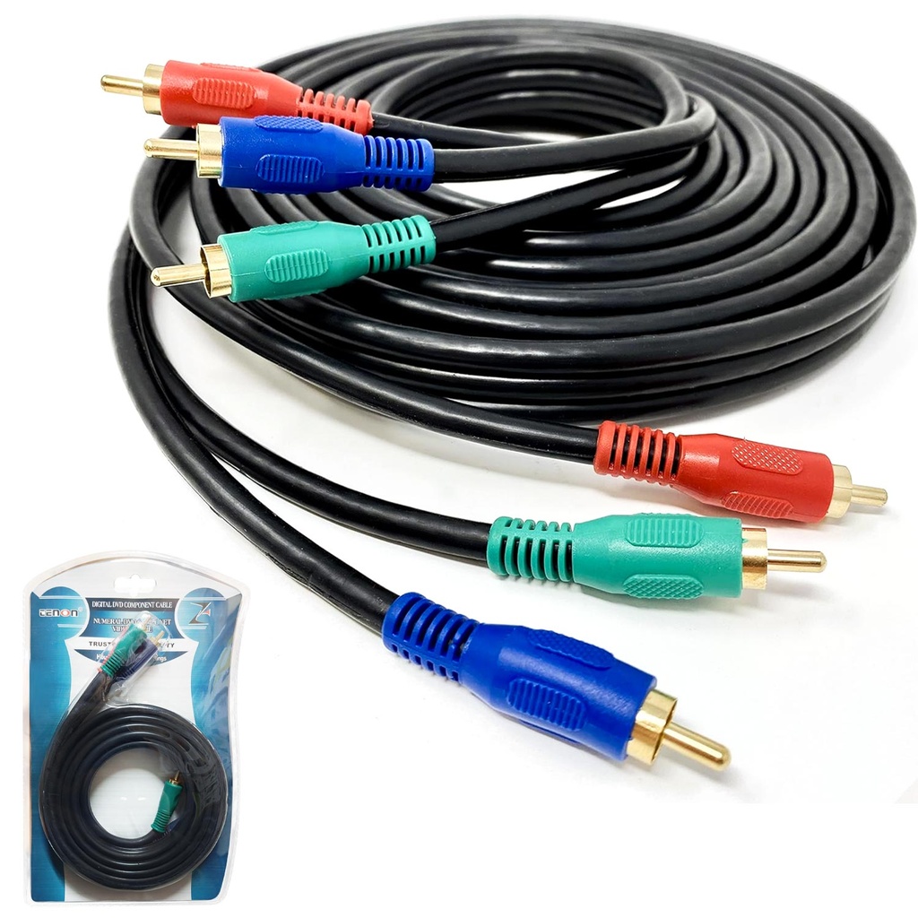 3rca 3rca Kablo Erkek Erkek 1.8mt Tenon