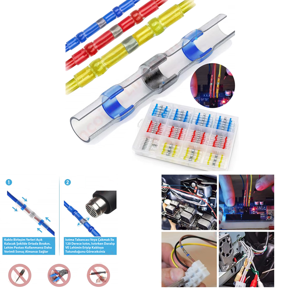 Mühür Daralan Makaron Dahili Lehimli 4 Boy  300 adet PM-24703