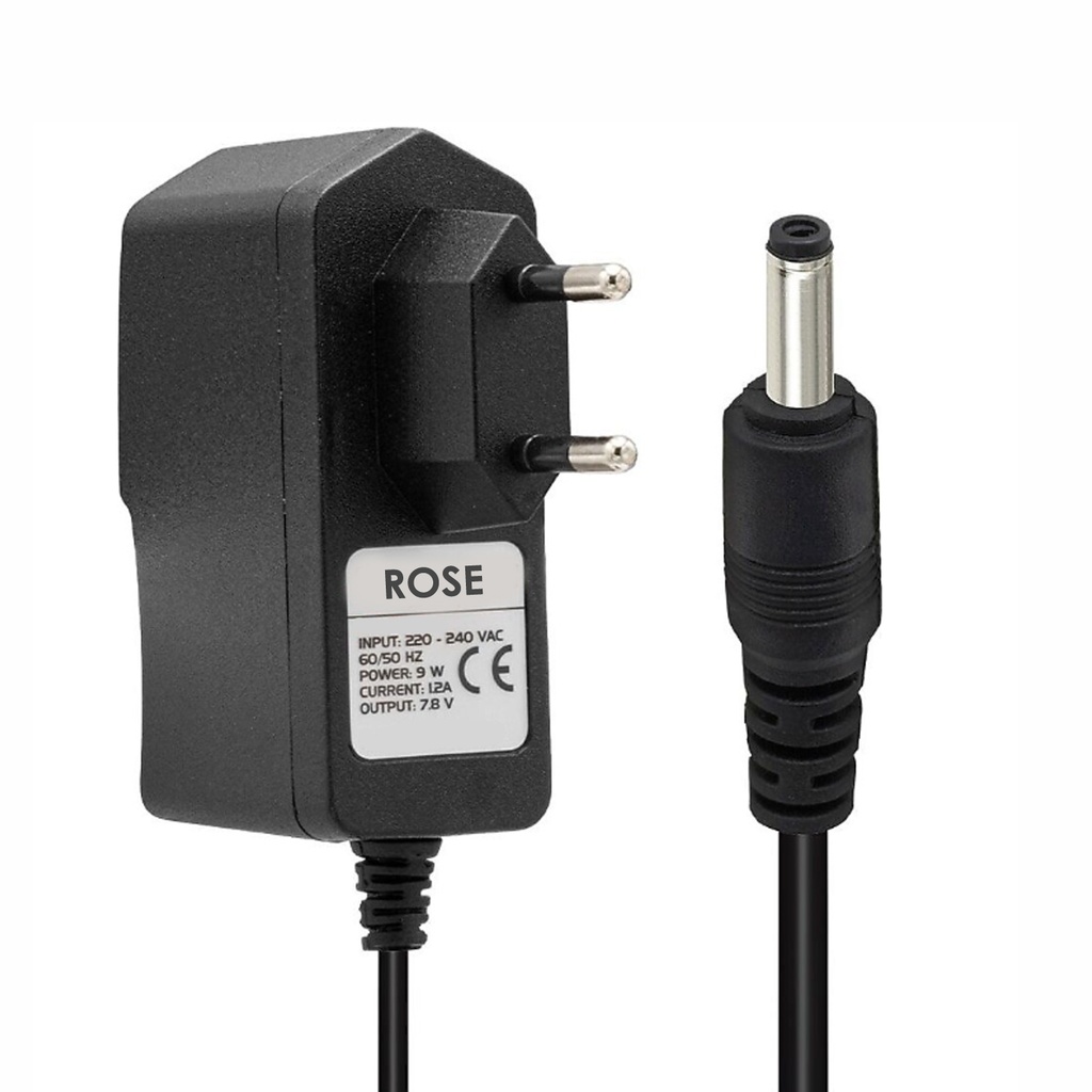 Yazar Kasa Adaptör 7.8v 2a 3.5X1.35 Plastik Kasa Rose RA-782