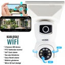 Wifi PTZ Akıllı 2 Kamera Ampul Gece Renkli Sesli Tak Kullan Buatlı Rose 30125-BT
