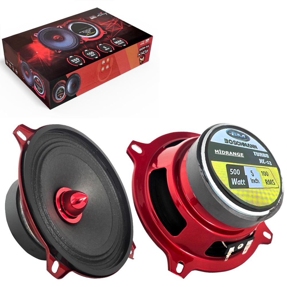 13cm Midrange 650w 2 Adet Boschmann Turbo XC-13 Plus