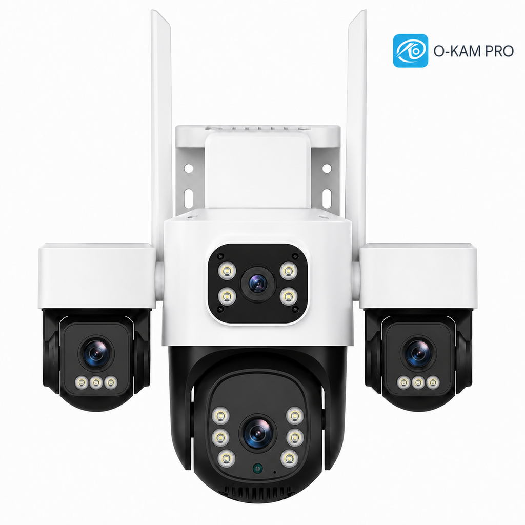 Wifi Ptz Kamera 4 Lens 12Mp O-Kam Pro Ok-241 Premium