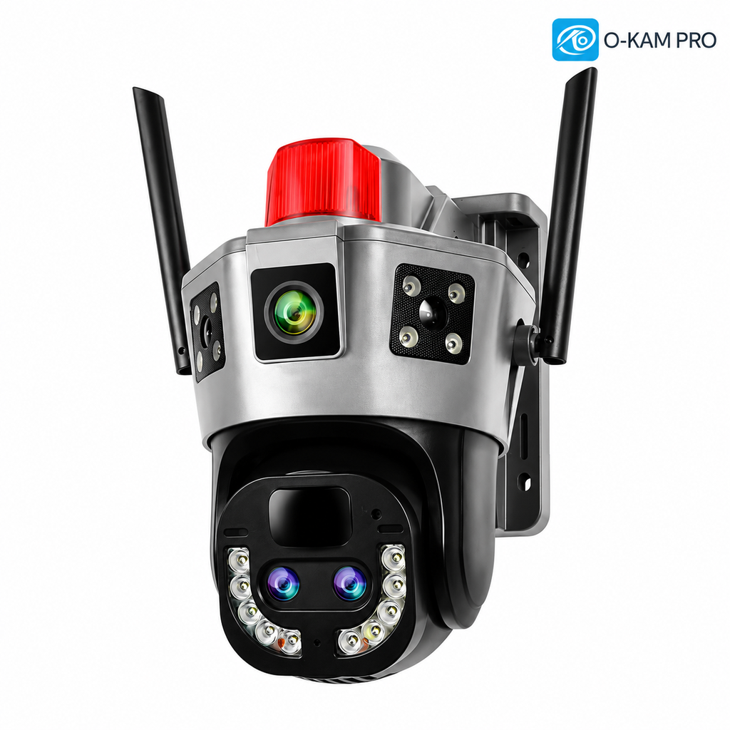 Wifi Solar Kamera 10X Optik Zoom 6Mp E-Sim Özelliklli Sirenli O-Kam Pro 6020