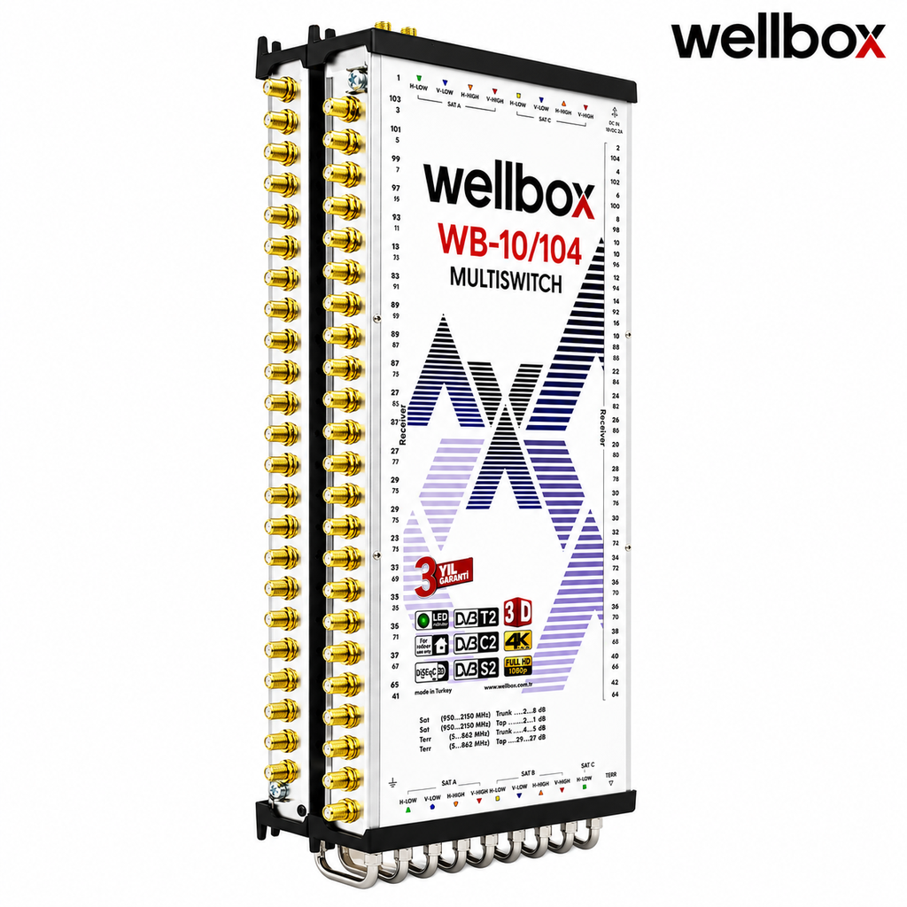 10/104 Santral Sonlu Kaskatlı Hibrit Adaptörlü Wellbox