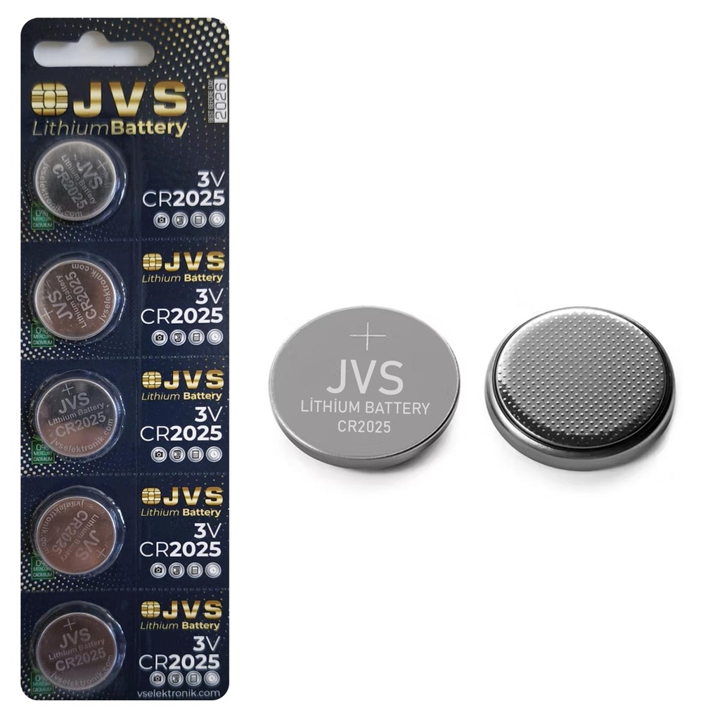 2025 Para Pil 3v Lityum 5 Adet Jvs CR-2025