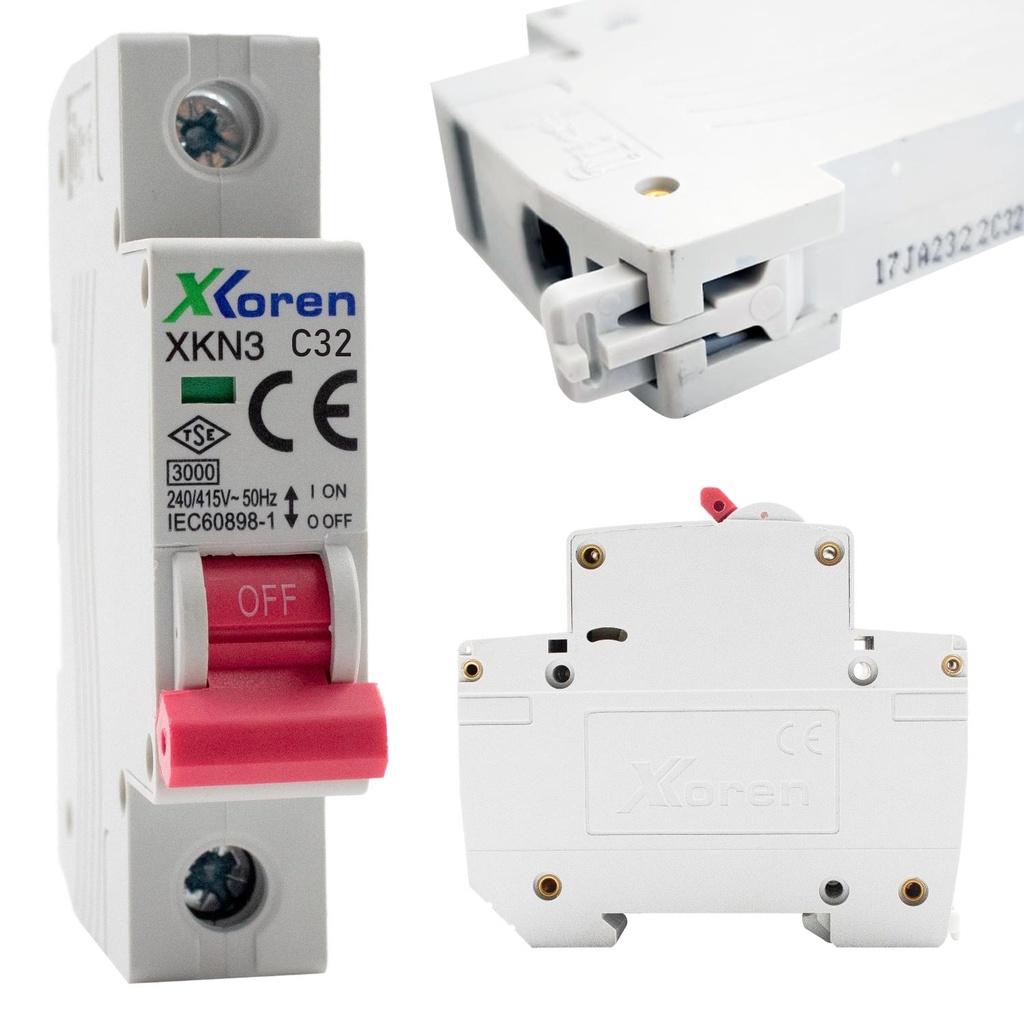 Otomatik Sigorta 32a 240/415v- 3000 Xkoren XKN03-1-C032