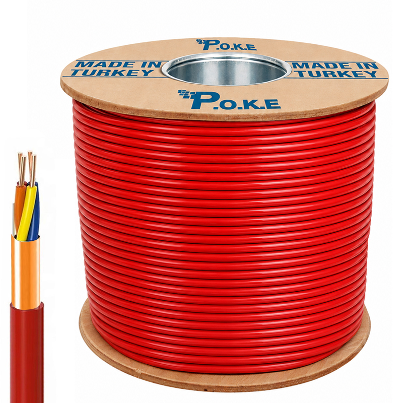 Yangın İhbar Kablosu 2x2x0.80 +0.60 300mt Poke PK-1518