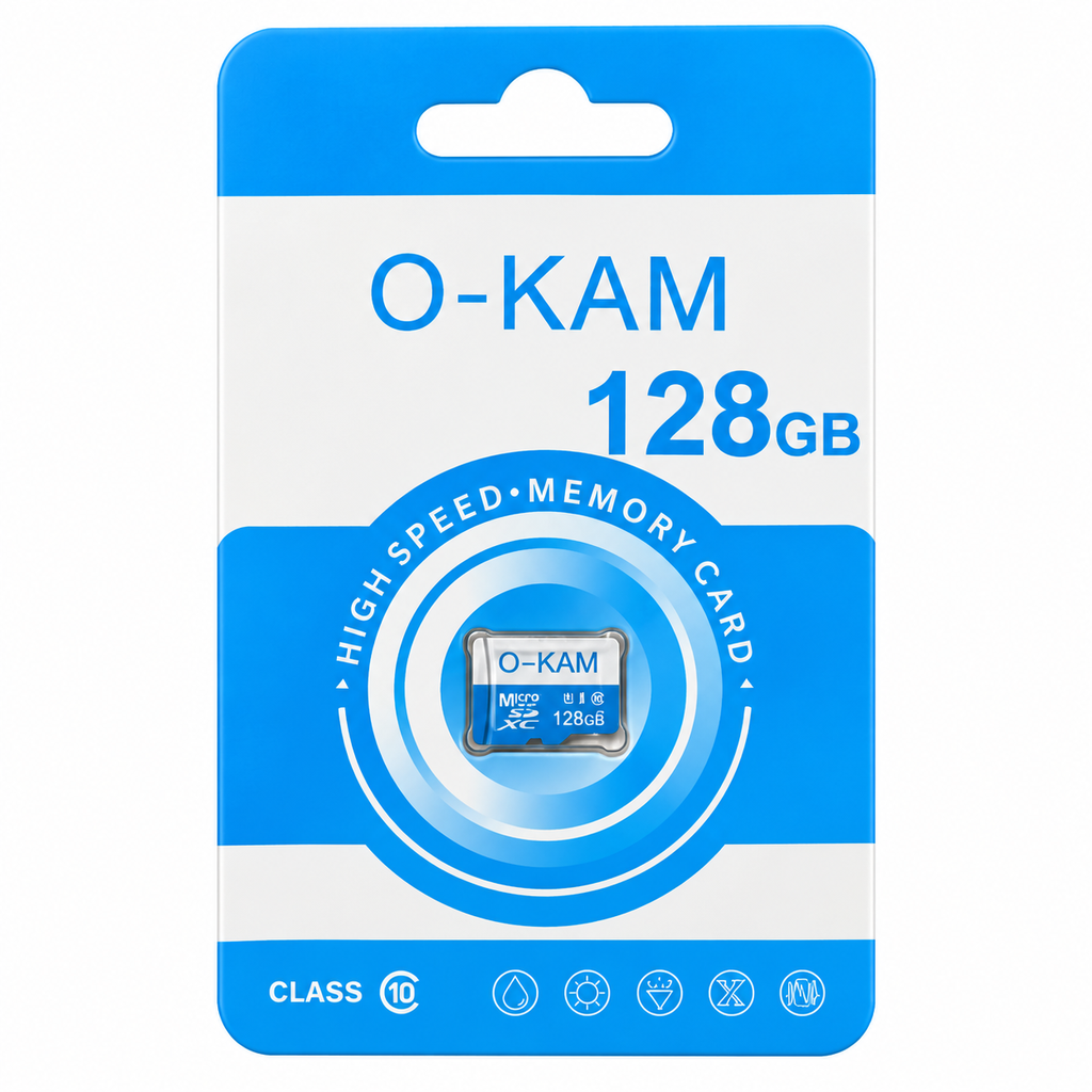 128GB 7/24 Hafıza Kartı Micro SD 3U Tüm Kameralara Uyumlu O-Kam