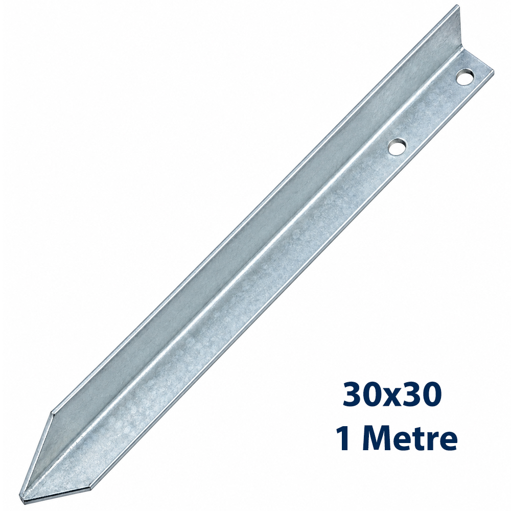 Topraklama Çubuğu Kazığı Galvaniz 1mt 30x30 3mm Poke PK-8765