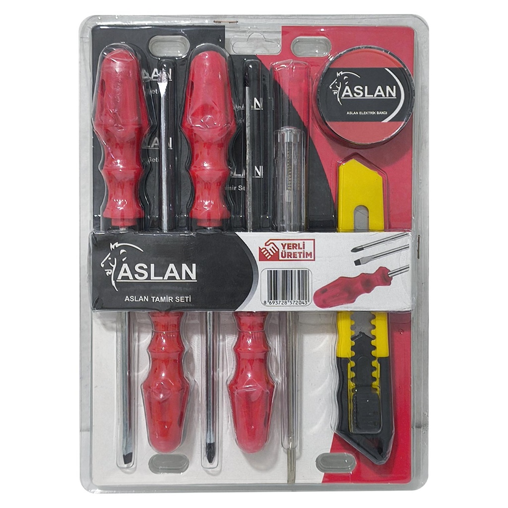 Tornavida Seti 5 Adet Bant Maket Bıçağı Aslan ASL-01