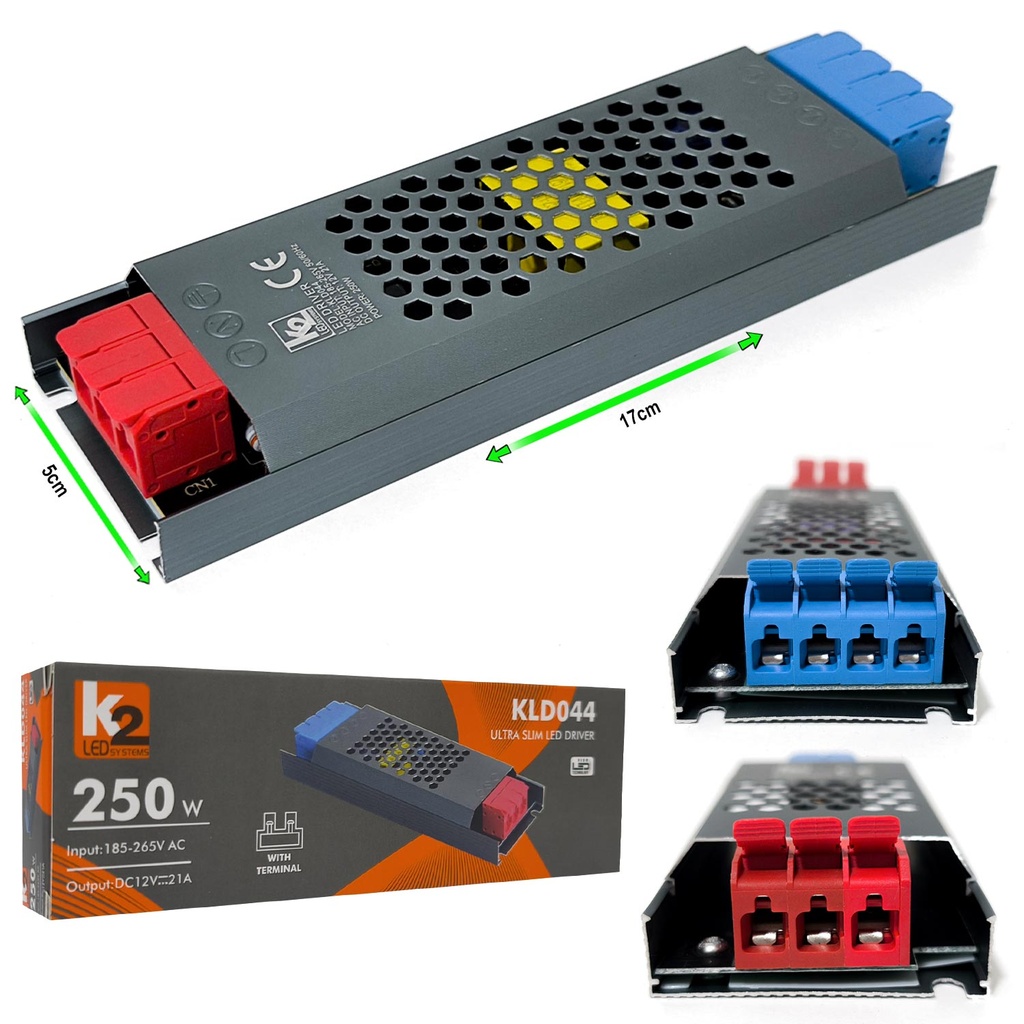 Slim Metal Kasa Adaptör 12v 16.5a Yeni Nesil Kıskaçlı K2 KLD-043