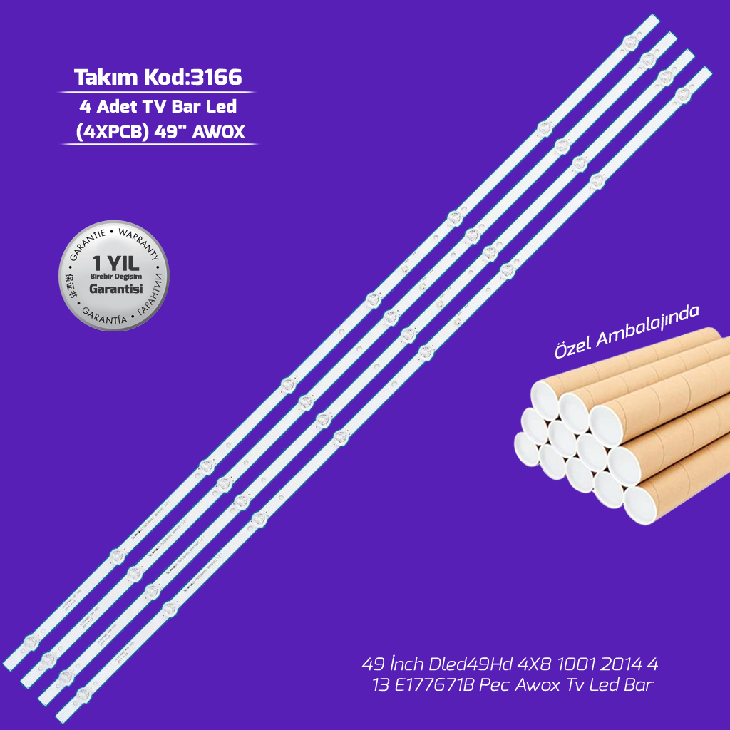49'' Dled49Hd 4X8 1001 2014 4 13 E177671B Pec Awox Tv Led Bar
