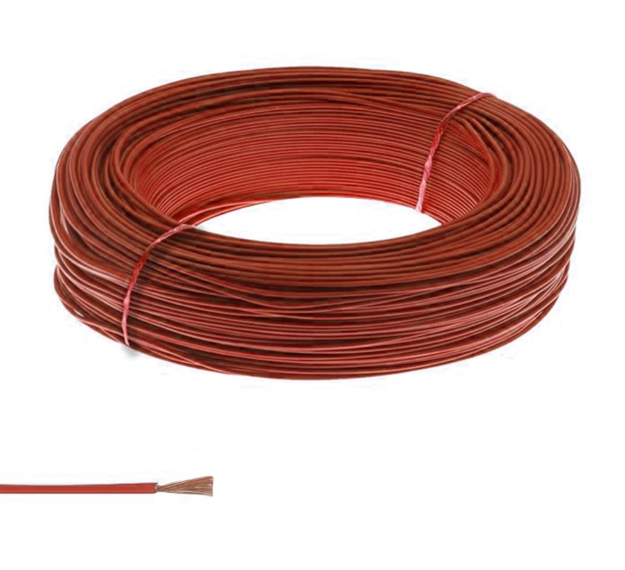 0.50 NYAF Kablo Tek Damar Kırmızı 200mt Poke PK-1326