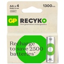 Şarjlı Pil 1300mah AA Kalem 4 Adet GP-2Tlb4 R30