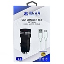 Araç Şarj Adaptörü Micro Çift Girişli Fast Charger 3.1a Hızlı BlueTeam BCC-03  B1