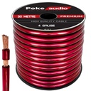4GA Oto Anfi Tesisat Kablosu Silikon 30mt Kırmızı Poke  R9 PK-1352
