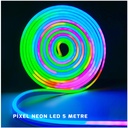Pixel Neon Led 12v IP66 6*12mm Su Geçirmez 5mt PK-5630