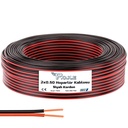 2x0.50 Hoparlör Kablosu Siyah Kordon 100mt Poke Pk-1164