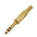 6.3mm Stereo Gitar Jack Gold Metal PK-5841  Ç1