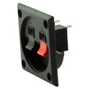 Hoparlör Terminali İkili Kare İç 5.5cm Dış 5.5cm PK-5868 R14